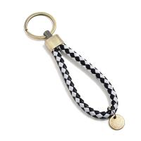 Zinc Alloy Key Lås, PU, med Zinc Alloy, håndlavet, mode smykker & Unisex, flere farver til valg, 130x7mm, Solgt af PC