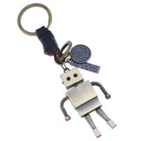 Zinc Alloy Key Lås, Koskind, med Zinc Alloy, Robot, håndlavet, mode smykker & Unisex, to forskellige farvede, 130mm, Solgt af PC