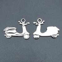 Vehicle Shaped Zinc Alloy Pendants Motorcycle antique silver color plated vintage & DIY nickel lead & cadmium free Approx Sold By Bag