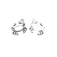 Zinc Alloy Animal Pendants Crab antique silver color plated vintage & DIY nickel lead & cadmium free Approx Sold By Bag