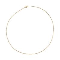 Collier en laiton, avec perle d'eau douce cultivée, avec 5.5cm chaînes de rallonge, Plaqué d'or, Naturel & bijoux de mode & pour femme, doré, Longueur 36.2 cm, Vendu par PC