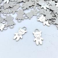 Zinc Alloy Animal Pendants Bear plated break proof & cute & DIY nickel lead & cadmium free Approx Sold By Bag