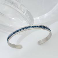 304 nehrđajućeg čelika Pljuska Bangle, modni nakit & za žene, više boja za izbor, 6mm, 2mm, Prodano By PC