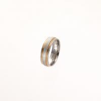 Acier inoxydable 304 bague, bijoux de mode & normes différentes pour le choix & pour femme, 6mm, Taille:6-12, Vendu par PC