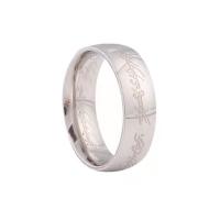 Acier inoxydable 304 bague, unisexe & normes différentes pour le choix & avec le motif de lettre, plus de couleurs à choisir, 6mm, Taille:6-13, Vendu par PC