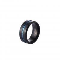 304 acciaio inox anello, unisex & formato differente per scelta, 8mm, Misura:6-12, Venduto da PC