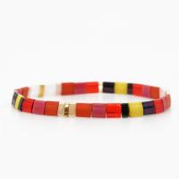 Glazen kralenarmbanden, TILA + kralen, Bohemien stijl & voor vrouw, meer kleuren voor de keuze, nikkel, lood en cadmium vrij, Lengte Ca 16.5 cm, Verkocht door PC