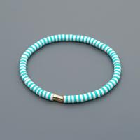 Bijoux bracelets de mode, argile de polymère, Plat rond, bijoux de mode & pour femme, plus de couleurs à choisir, Longueur Environ 16.5 cm, Vendu par PC