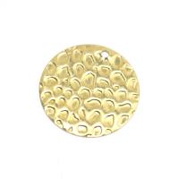 Mässing Smycken Hängen, Flat Round, DIY, ursprungliga färgen, 18x0.50mm, Hål:Ca 1.5mm, Säljs av PC