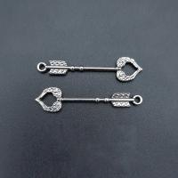 Zink Alloy Halsband, Arrow, antik silver pläterad, Vintage & DIY & ihålig, nickel, bly och kadmium gratis, 9x39mm, Ca 100PC/Bag, Säljs av Bag