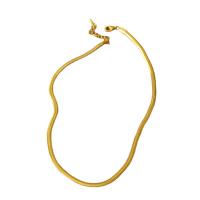 Brass Necklace with 5cm extender chain plated snake chain & for woman 4mm Length Approx 40 cm Sold By PC