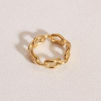 acero inoxidable 304 anillo, Patrón Geométrico, diverso tamaño para la opción & para mujer & hueco, más colores para la opción, tamaño:6-8, Vendido por UD