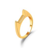 Zinc Alloy fingerring, forgyldt, mode smykker & for kvinde, flere farver til valg, 20mm, Solgt af PC