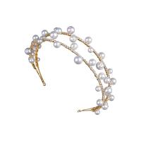 Hair Bands Zinc Alloy with Plastic Pearl fashion jewelry & for woman & with rhinestone nickel lead & cadmium free Sold By PC