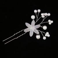 Hair Stick Zinc Alloy with Plastic Pearl fashion jewelry & for woman nickel lead & cadmium free Sold By PC