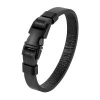 PU Leather Cord Bracelets with Zinc Alloy plated & for man Sold By PC