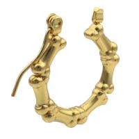 Laiton Anneau d'oreille, Placage de couleur d'or, bijoux de mode & pour femme, doré, protéger l'environnement, sans nickel, plomb et cadmium, 22x20x2mm, 6pairescouple/lot, Vendu par lot