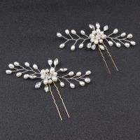 Hair Bands Brass with Plastic Pearl & Iron handmade & for woman & with rhinestone nickel lead & cadmium free Sold By PC