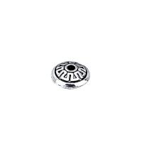 Argent sterling 925 perle d'entretoise, soucoupe, Vintage & DIY, 6.40x3.70mm, Trou:Environ 1.1mm, Vendu par PC