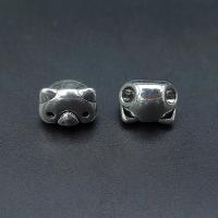 Zinc Alloy Spacer Beads Pig antique silver color plated vintage & DIY nickel lead & cadmium free Approx Sold By Bag