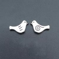 Zinc Alloy Spacer Beads Bird antique silver color plated vintage & DIY nickel lead & cadmium free Approx Sold By Bag