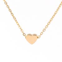 Collar de acero inoxidable de la joyería, acero inoxidable 304, 18K chapado en oro, diferentes estilos para la opción & para mujer, dorado, longitud aproximado 17.72 Inch, Vendido por UD