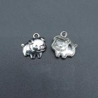 Zink Alloy Animal Hängen, Pig, antik silver pläterad, Hållbar & Korrosionsbeständig & DIY, nickel, bly och kadmium gratis, 13x13mm, Ca 100PC/Bag, Säljs av Bag