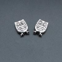 Zinc Alloy Spacer Beads Owl antique silver color plated durable & Corrosion-Resistant & DIY nickel lead & cadmium free Approx Sold By Bag