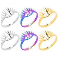 304 Nerūdijantis plienas Atidaryti Finger Ring, Bižuterijos & unisex & reguliuojamas, daugiau spalvų pasirinkimas, Dydis:8, Pardavė PC