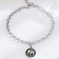 Argent sterling 925 bracelet, poli, bijoux de mode & pour femme, protéger l'environnement, sans nickel, plomb et cadmium, 13mm, Longueur Environ 7.87 pouce, Vendu par PC