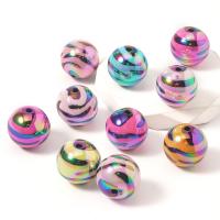 Grânulos de jóias de acrílico, acrilico, Roda, DIY, cores misturadas, 19mm, Buraco:Aprox 2.9mm, 10PCs/Bag, vendido por Bag