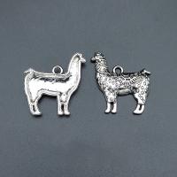 Zink Alloy Animal Hängen, antik silver pläterad, Vintage & DIY, nickel, bly och kadmium gratis, 25x24mm, Ca 100PC/Bag, Säljs av Bag