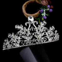 Tiaras, liga de zinco, banhado, joias de moda & para mulher & com strass, Mais cores pare escolha, níquel, chumbo e cádmio livre, 300x140x67mm, vendido por PC