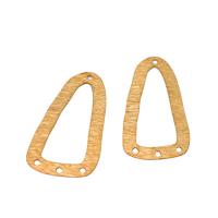 Brass Nakit priključak, Mesing, uglađen, Otporan na koroziju & modni nakit & možete DIY & 1/3 petlje, izvorna boja, 17.50x33mm, Prodano By Torba