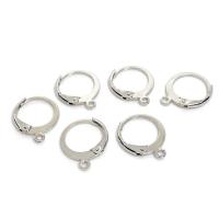 Messing Lever Back Earring Component, højkvalitets forgyldt og aldrig fade, hypo allergiske & du kan DIY, flere farver til valg, nikkel, bly & cadmium fri, 12x3mm,0.8mm, Solgt af par