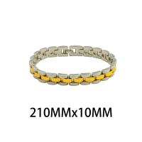 Stainless Steel smycken Armband, 304 rostfritt stål, mode smycken & Unisex, blandade färger, 10x3mm, Längd Ca 21 cm, Säljs av PC