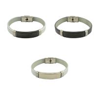 Stainless Steel smycken Armband, 304 rostfritt stål, mode smycken & Unisex, fler färger för val, 12x4mm, Längd Ca 16 cm, Säljs av PC