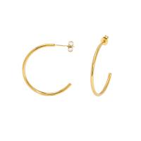 304 Stainless Steel Stud Earring 18K gold plated fashion jewelry & for woman Sold By Pair