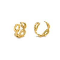 304 roestvrij staal Earring Cuff, 18K vergulde, verschillende stijlen voor de keuze & voor vrouw & hol, 11.5-12.5mm, Verkocht door pair