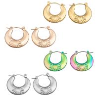 Acier inoxydable Levier Retour Earring, Acier inoxydable 304, bijoux de mode & pour femme, plus de couleurs à choisir, 20x20mm, Vendu par paire