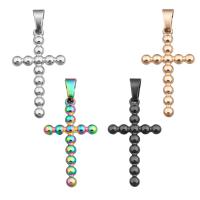 Nerezová ocel Cross Přívěsky, 304 Stainless Steel, Kříž, unisex, více barev na výběr, 40x18mm, Prodáno By PC