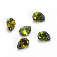 Cubic Zirconia Cabochons Teardrop polished DIY & faceted Approx Sold By Bag