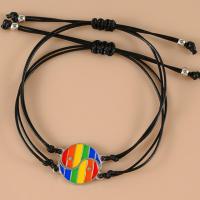 Casal pulseira e bracelete, liga de zinco, with cordão de couro, 2 peças & joias de moda & unissex & Vario tipos a sua escolha, níquel, chumbo e cádmio livre, comprimento Aprox 16-30 cm, vendido por Defina