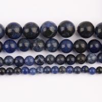 Sodalite Gyöngyök, Kerek, csiszolt, DIY & különböző méretű a választás, Naponta eladott Kb 37 cm Strand