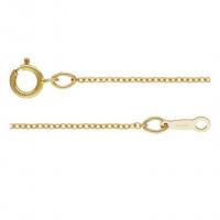 Goud gevulde Ketting Chain, 14K met goud gevuld, DIY & verschillende grootte voor keus & ovale keten, 1.20mm, Verkocht door PC