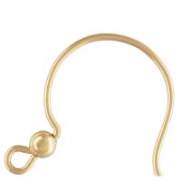 Óir-líonadh Hook earring, 14K óir líonadh, DIY, 20x0.76mm, 3mm, Díolta De réir Péire