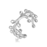 Vinger Ring in edelstaal, 316L roestvrij staal, Verstelbare & mode sieraden & voor vrouw, meer kleuren voor de keuze, inner diameter:17~21mm, Verkocht door PC