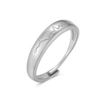 Vinger Ring in edelstaal, 316L roestvrij staal, Verstelbare & mode sieraden & voor vrouw, meer kleuren voor de keuze, inner diameter:17~21mm, Verkocht door PC