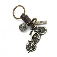 Zinc Alloy Key Lås, med Koskind, Motorcykel, forgyldt, mode smykker & for kvinde, 120x65mm, Solgt af PC