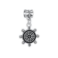 European stile Zinc Alloy pendenti, lega in zinco, Timone, placcato argento antico, Vintage & DIY, assenza di nichel,piombo&cadmio, 10-30mm, Venduto da PC